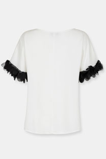 Elegantna bluza sa dekorativnim rukavima Tiffany Production